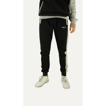 FuPer Jogginganzug "Streetwear Respekt" unisex (Kinder, Frauen und Herren) - grau schwarz